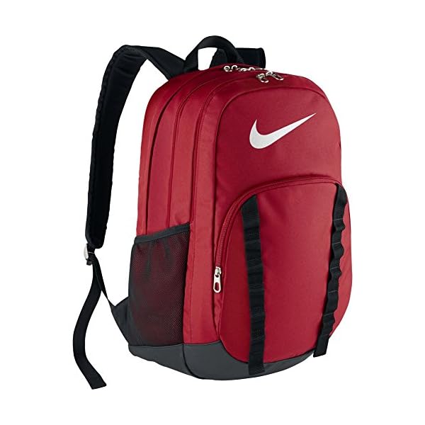 red and black nike bag