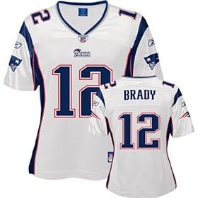 Tom Brady White Reebok Replica New England Patriots Women's Jersey