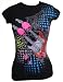 Living Dead Souls Womens TOP- DOUBLE GUITAR WITH SKULL- Assorted Colors