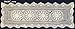 Creative Linens 14x36 Crochet Lace Table Runner Beige 100% Cotton Handmade 1PC