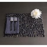 Design Ideas BeachStone Placemat, Gloss Black