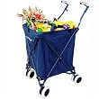 Versa Cart Folding Transit Cart in Blue