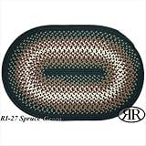Rio Spruce Green Braided Rug Size: 2 x 4 Oval 51hT11MX0FL. SL160 Rio Spruce Green Braided Rug Size: 2 x 4 Oval