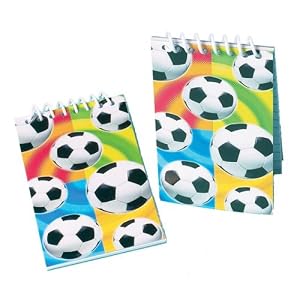 Football notepads (pack of 12) Party Bag Fillers
