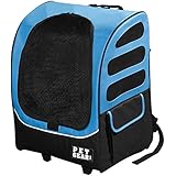 Pet Gear I-Go2 Plus Traveler Rolling Backpack Carrier for cats and dogs, Ocean Blue