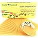 Make Your Own Beeswax Candle Kit - Includes 10 Full Size 100% Beeswax Honeycomb Sheets in Gold and Approx. 6 Yards (18 Feet) of Cotton Wick. Each Sheet Measures Approx. 8
