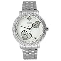 GUESS Women's Swarovski Crystal Heart Dial Watch