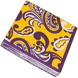 NCAA 20-Pack Paisley Beverage Napkins - Purple/Gold