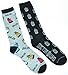 Black, Grey 2 Pack Doctor Who Dalek & DW Tardis Logo Men's Crew Socks - , 9-13