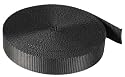 1" Inch 20 Yards Black Nylon Heavy Webbing