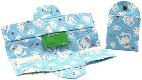 Tea Travel Compartment Wallet (Afternoon Tea Blue)