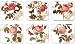 Jason D2290 La Vie en Rose Coasters, Set of 6