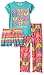 Bunz Kidz Baby Girls' Butterfly Beauty 3 Piece Spring Sleepwear Set