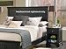 Home Styles Bedford Queen Wood Panel Headboard 2 Piece Bedroom Set in Ebony