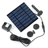 Solar Water Pump Power Panel Kit Fountain Pool Garden Pond Submersible Watering