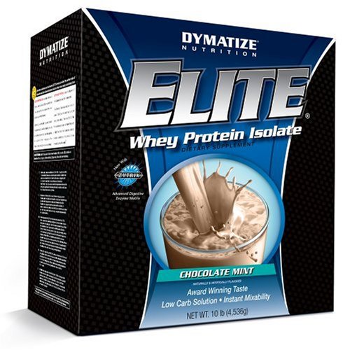 Dymatize Nutrition Elite Whey Protein Powder, Chocolate Mint, 10 Pound