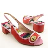 COACH Jacque Sandals Orange Womens