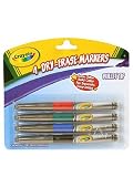 Dry-Erase Bullet Tip Marker 4-Pack: Assorted Colors