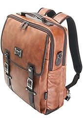 Tan 15 Laptop Backpack Messenger Tote Bags Synthetic Leather