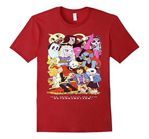 Men's Character RPG Retro 8-Bit Pixel T-Shirt Medium Cranberry