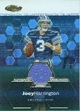 2003 Finest 103 Joey Harrington JSY C (Football Cards) Detroit Lions (Piece of Game Used Jersey)