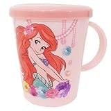 リトルマーメイド アリエル[プラカップ]フタ 付 きマグカップ/プレシャス柄 ディズニープリンセス