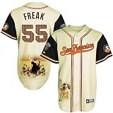 MLB Men's San Francisco Giants Tim Lincecum Signature Series Jersey (Ivory/Black, Large)