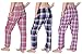 Women's 100% Cotton Plaid Long Lounge Pants Pajama Pants Available In Plus Size