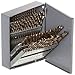 Chicago Latrobe 550 Series Cobalt Steel Jobber Length Drill Bit Set with Metal Case, Gold Oxide Finish, 135 Degree Split Point, Wire Size, 60-piece, #60 - #1