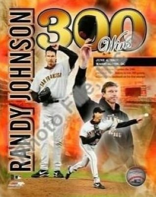 Randy Johnson San Francisco Giants MLB 8x10 Photograph 300 Win Collage