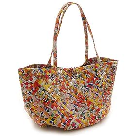 Oversized Recycled Eco-Friendly Rebagz Shopper Tote