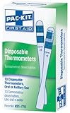 Pac-Kit by First Aid Only 21-770 Disposable Thermometer (Box of 10)