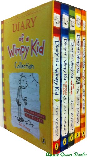 Diary of a Wimpy Kid series: 5 books: box set (Diary of a Wimpy Kid / Rodrick Rules / The Last Straw / Dog Days /Do It Yourself book £33.95)