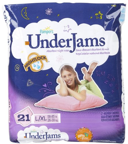Pampers UnderJams Mega Pack for Girls Size 8 -- size: l/xl