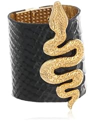 Anna Pellissari Medusa Black Cuff Bracelet, 7"