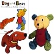 Dog and Bear Hardcover Book with Two Plush Animal Characters