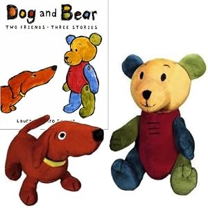 Dog and Bear Hardcover Book with Two Plush Animal Characters