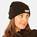 Comfortable Black Knit Beanie with Built-in Five-led Flashlight Provides Bright Light While Running, Camping, or Fishing at Night