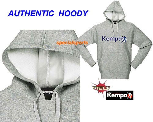 Kempa Handball Freizeit Authentic Hoody grau-melange