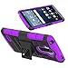 LG G Stylo Case, EC™ Hybrid Holster Case, Dual Layers Armor Case with Kickstand and Locking Belt Swivel Clip for LG G Stylo/LG G4 Stylus/ LG LS770 (Black/Purple)