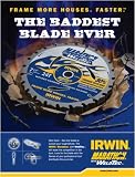 IRWIN INDUSTRIAL 24035 FRAMING/RIPPING SAW BLADE WITH 'WELDTEC' BX/10