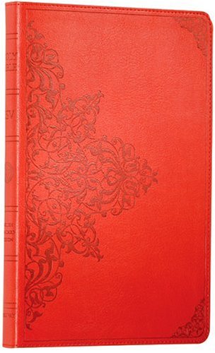 ESV Thinline Bible, TruTone, Cranberry, Filigree Design,  Red Letter Text under Bibles in The Books Store