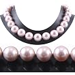 Single Strand 18 Inch 14MM Pink Shell Pearl Necklace