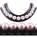 Single Strand 18 Inch 14MM Pink Shell Pearl Necklace