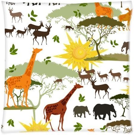 Awesome Animal Pattern Zippered Twin Sides Pillowcase Pillow Cases Cover Home Decorative 18 * 18 Inch