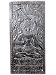 Hand Carved Buddha Wall Panel, Wall Decor Art, Meditation Room Interior