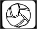 Mouse Pad with Sweden, circle, volleyball, 