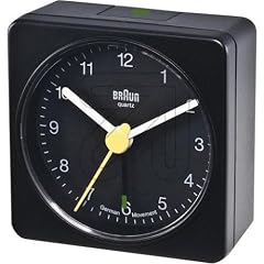 Braun BNC002 BKBK Quarzgesteuerte Batterie-Weckuhr, schwarz