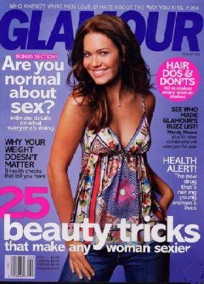 Glamour Magazine February 2006 MANDY MOORE cover feature