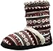 MUK LUKS Women's Scrunch Boot-B Side Fairisle
